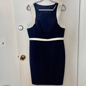 New with tags navy blue and white dress
